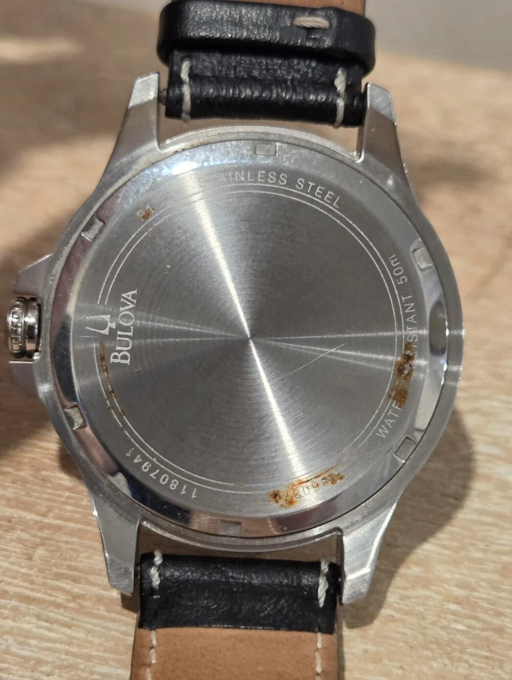 Bulova Adventurer Leather Strap Quartz 44mm Watch - Style 96B135 - Watch Has New